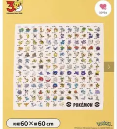 【新品未開封】3COINS スリコ ポケモン30周年 コラボ BIGハンカチ