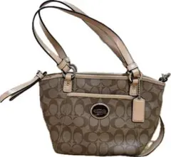 良品 COACH コーチ トートバッグ 19817 A4可能 PVC シグネチャ - メルカリ