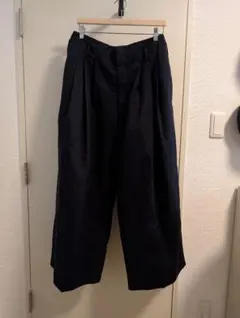 GU/BEAUTIFUL PEOPLE タックワイドパンツ ブラック XL