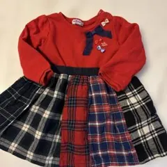 ミキハウス ワンピース 90サイズ 赤