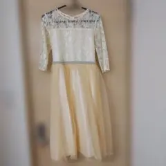 フォーマルドレス　アイボリー・イエロー