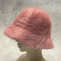 ウィゴー　ピンク ファー バケットハット