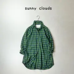 sunny clouds チェック シャツ　ワンピース　チュニック