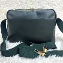 美品 ルイヴィトン ヴィクトール ショルダーバッグ タイガ グリーン