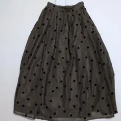【未着用】Te chichi ドット チュール フレアスカートのサムネイル