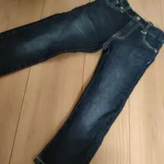 ダークブルーデニムスリムフィットパンツ