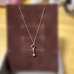 K10エレガントなハート型ネックレス