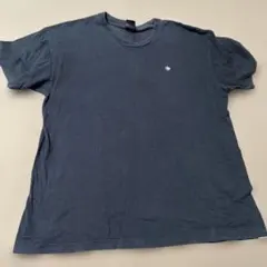 POLOダークブルー Tシャツ 刺繍ロゴ 大きめ