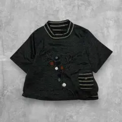 00‘s vintage 花柄刺繍 アーカイブ　グランジ　y2k パンク