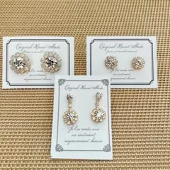 キラキラピアス14　3個　まとめ売り　巾着付き