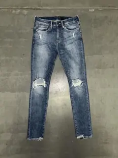 Ｈ＆Ｍ　ブルーデニム　スキニーパンツ Ｗ30Ｌ30 ダメージパンツ　Iライン