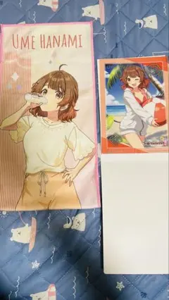 学マス 花海佑芽 極楽湯 タオル クリアビジュアルポスター2