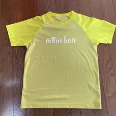 キッズ　モンベルTシャツ160 WIC.ラグランT イエロー極薄　速乾のサムネイル