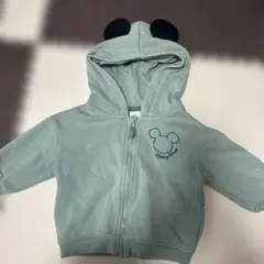 ミッキーマウス フード付きパーカー 74センチ　6-9M H&M