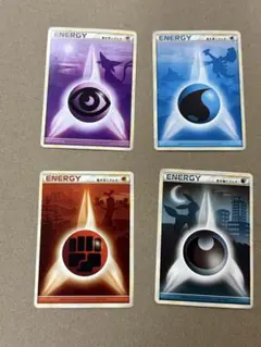 l*e様 基本水闘悪超エネルギー　ポケモンカード 4枚セット　legend