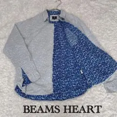 【匿名配送】　ビームスハート　長袖シャツ　コットン　花柄
