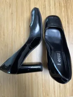 ecco 黒 パンプス ヒール約7cm
