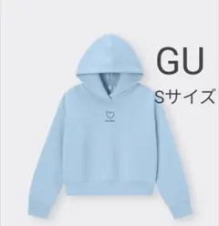 GU GIRLSヘビーウェイトスウェットクロップドパーカー