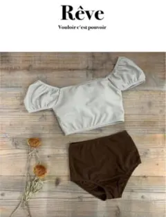 ミント オフショルダービキニ reve_fashion