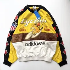 新品 アディダスオリジナルスadidas サイクリング スウェット トレーナーL