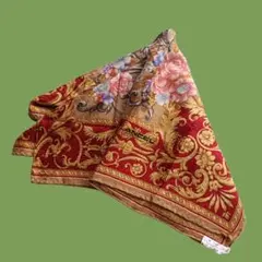ランセル　LANCEL フローラル　大判スカーフ シルク　絹　Vintageのサムネイル