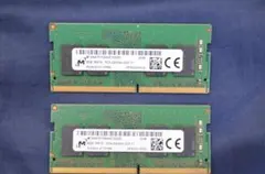 Micron製ノートPC用メモリ16GB x 2 (PC4-3200AA) - メルカリ