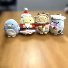 すみっコぐらし てのりぬいぐるみ クリスマス 牛 4体セット