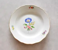 【最高峰・1級品】マイセン ベーシックフラワー 五つ花 プレート 18cm 金彩 最高峰・1級品】マイセン ベーシックフラワー 五つ花 プレート 18cm