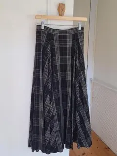 UNITED ARROWS チェックフレアスカート　38