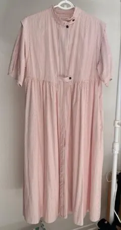 FREAK'S STORE ピンク ストライプ 半袖シャツ