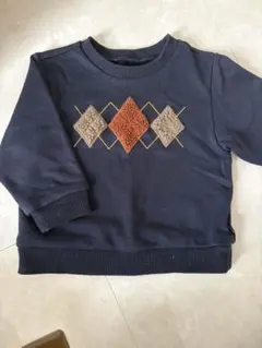 COMME CA ISM ネイビー トレーナー 90cm