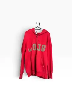 felix ジップアップパーカー レッド