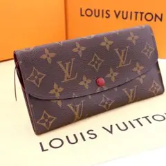 美品！ ルイヴィトン 長財布 モノグラム エミリー M60136 ルージュ