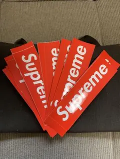 Supreme リフレクティブ ミニボックスロゴ ステッカー 赤 リフレクター