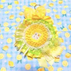 痛ロゼット　ロゼット　缶バッジ　オタ活　推し活グッズ　痛ば　黄色　うさ耳