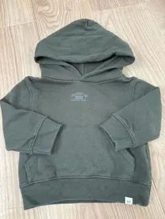 baby GAP フード付き　裏起毛トレーナー 12-18ヶ月 オリーブグリーン