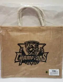 阪神タイガース☆優勝記念☆優勝ロゴジュートバッグ☆トートバッグ☆限定☆新品