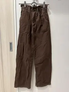 INGNI イング　デニムワイドパンツ　ブラウン　Mサイズ