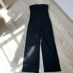 【最終値下げ✨】GU サロペットブラックデニム　 Mサイズ