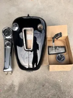 AMF Harley-Davidson 黒 セパレートタンク 2個左右　ショベル AMF Harley-Davidson 黒 セパレートタンク 2個左右 ショベル