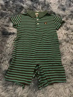 BAPE KIDS ボーダー ポロ ロンパースのサムネイル