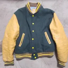 Golden Bear スタジャン Mサイズ グリーン・イエロー・ベージュ