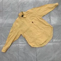 LYLE&SCOTT シャツ 長袖 イエロー チェック柄 ポケット付き Mサイズ