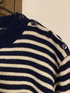 80～90sフランス軍？マリンセーターMサイズ相当海軍ボーダーニット