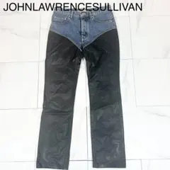 美品❗️19AW ジョンローレンスサリバン　切り替え　デニム　レザー　ウエスタンのサムネイル
