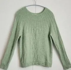 liflattie ships ラウンドヨークハイゲージプルオーバー ニット