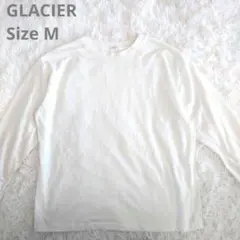 【グラシエ】 M 白 クルーネック 長袖カットソー