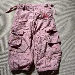 GAP 110㎝ 花柄刺繍カーゴパンツ　女の子