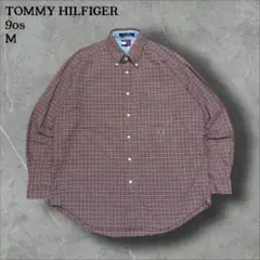 90s TOMMYHILFIGERトミーヒルフィガーネルシャツ 秋冬長袖シャツ