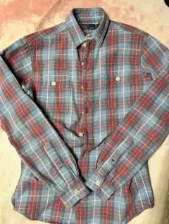 ネルシャツ　ポロバイラルフローレン　古着ネルシャツ